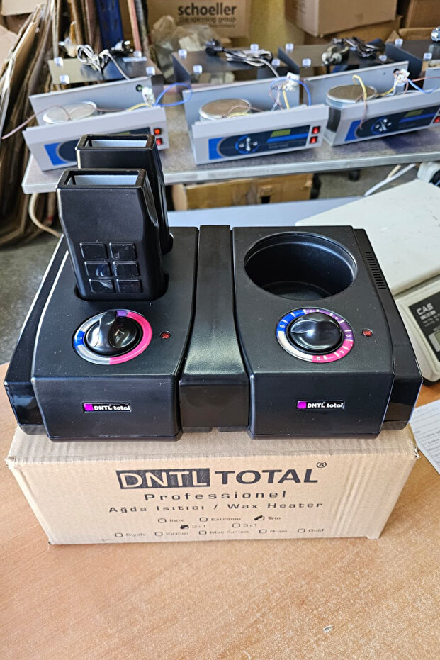 DntlTotal Trio Serisi 2+1 Profesyonel Kuaför/Berber Ağda Makinesi - 4
