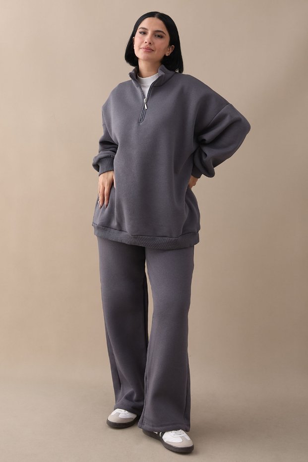Raster Zippered Anthracite Double Set