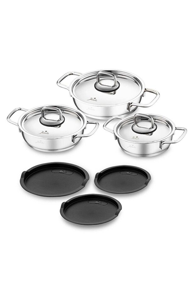 New Myra 9 Parça Çelik Sahan Seti - 6