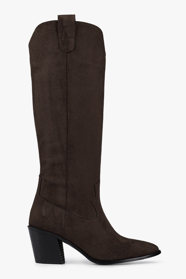 Women's Rebel Bitter Brown Suede Cowboy Boots