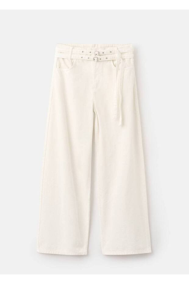 Çift kemerli barrel jean - 3