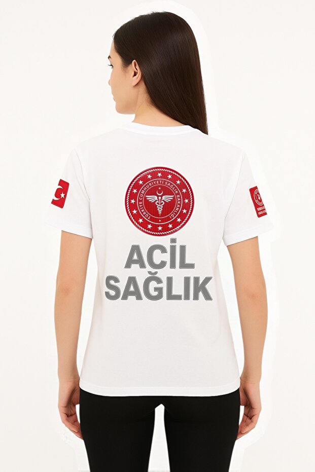 112 Tee, Paramedic Tee, Combed Cotton, 100% Cotton, Zero Collar, Emergency Medical Clothing