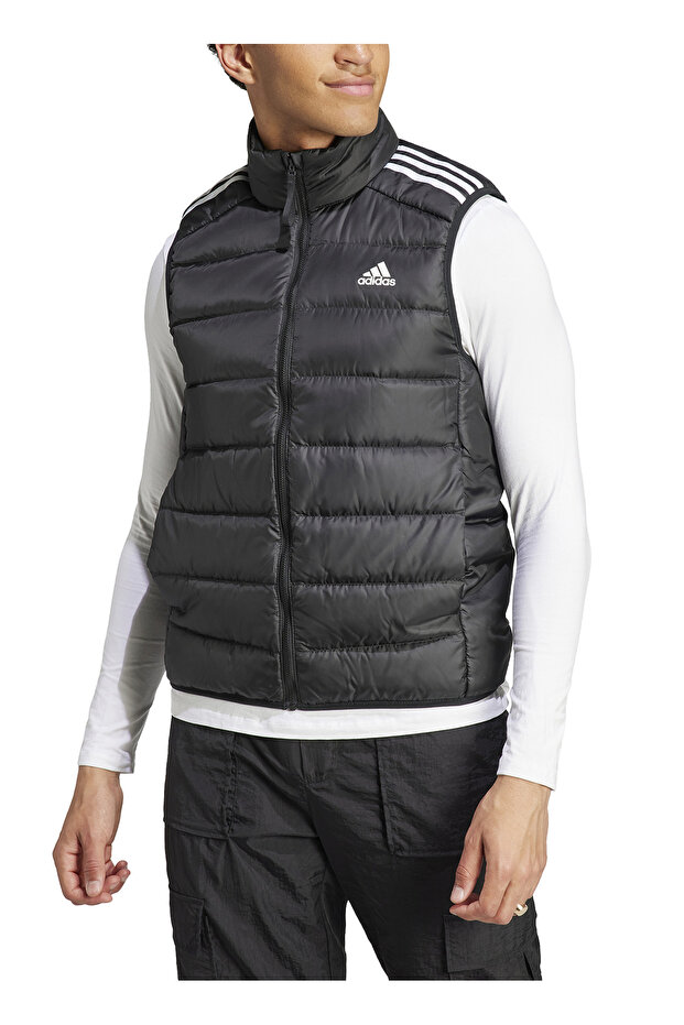 Erkek Essentials 3-Stripes Light Down Yelek Siyah HZ5728 - 2