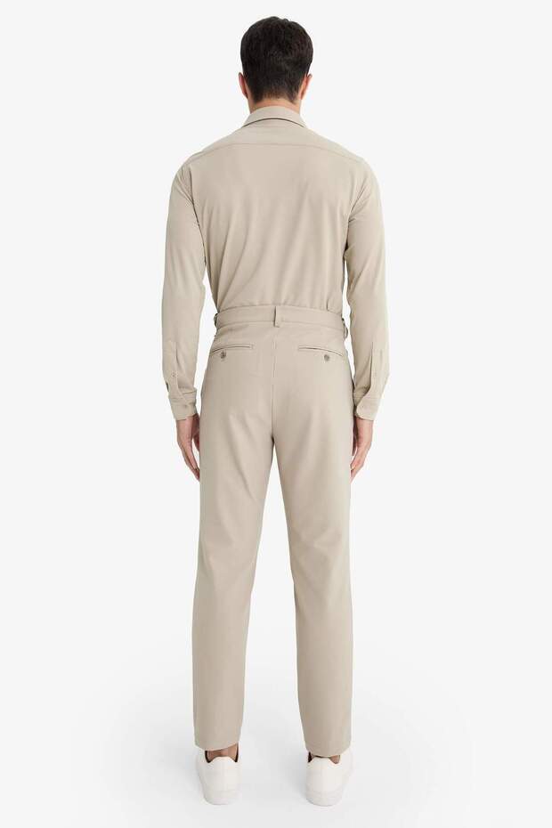 Tailored Regular Fit Kısa Paça Esnek Kumaş Teknik Pantolon F1672AX25AU - 8