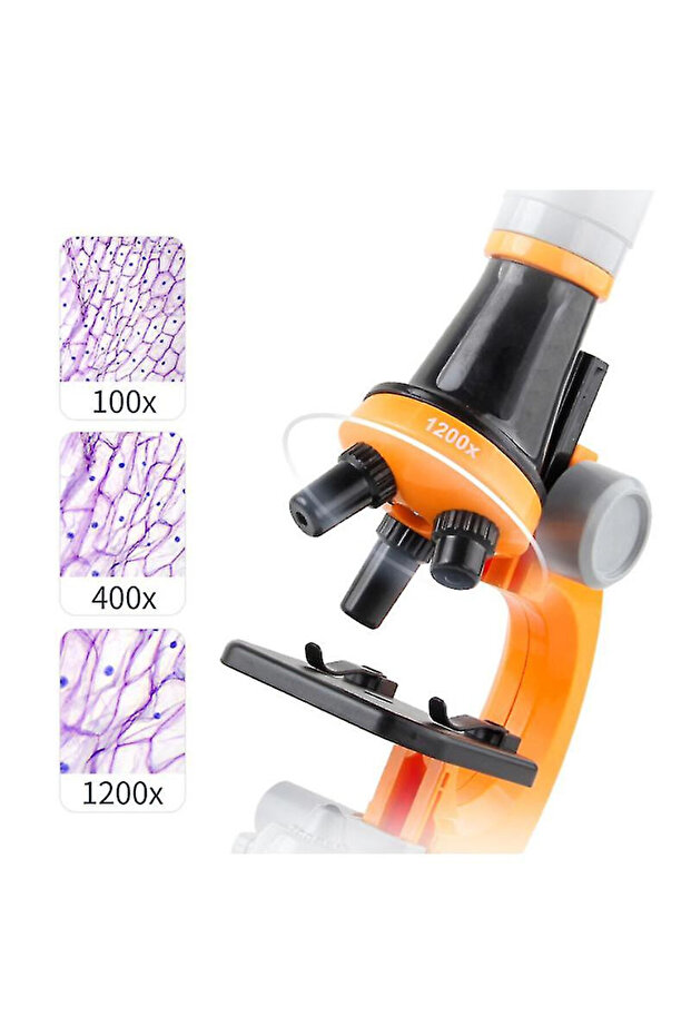 STEM Microscope for Kids, Orange - 2