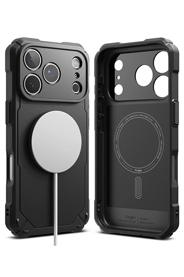 iPhone 17 Pro Max Case Cover | Rugged Gear Magnetic Series | Black