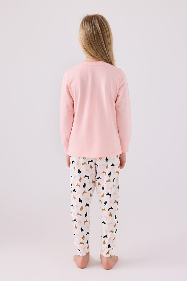 Devojčin roze pidžama set - 5