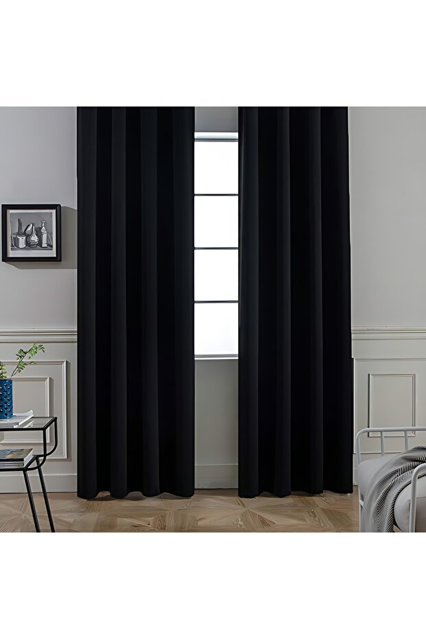 ستارة خلفية معتمة 145x250 أسود