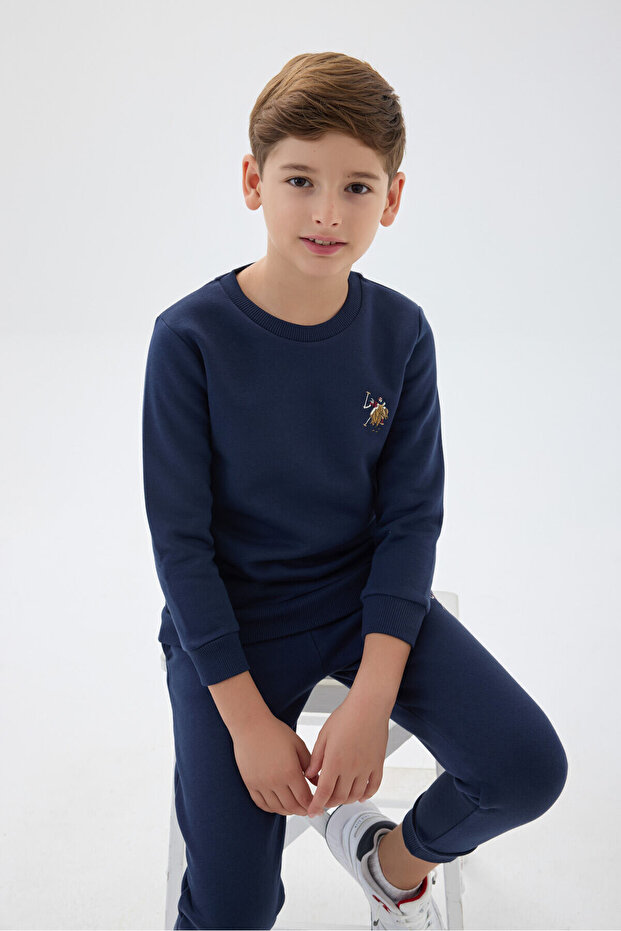 U.S. Polo Assn Boys' Navy Tracksuit Set