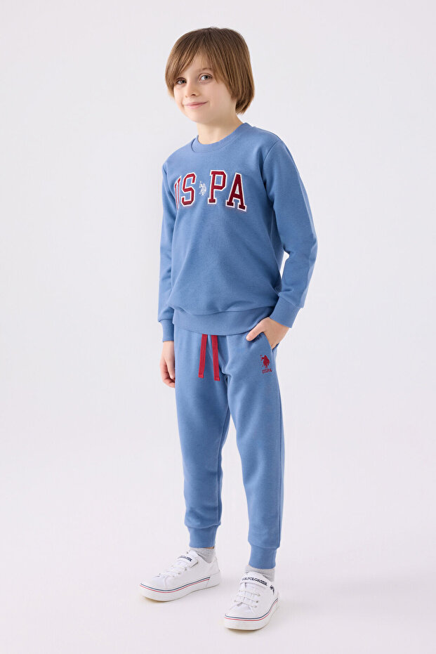 U.S. Polo Assn Boys' Blue Tracksuit Set