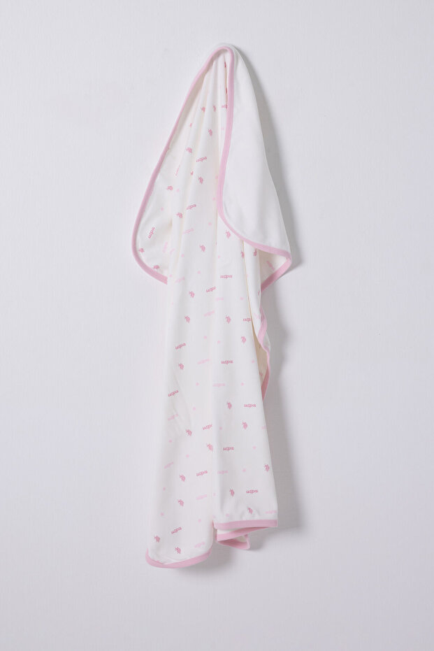 Baby Girl Pigment Printed Summer Regular Fit White Blanket Usb2497-C-V1