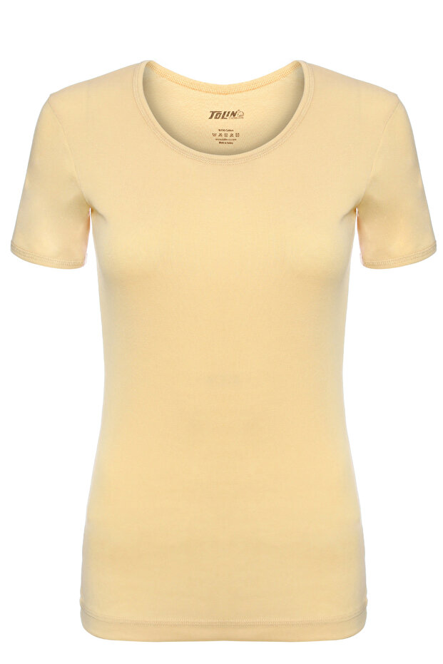 100% Cotton Women's Short Sleeve Round Neck Undershirt 324