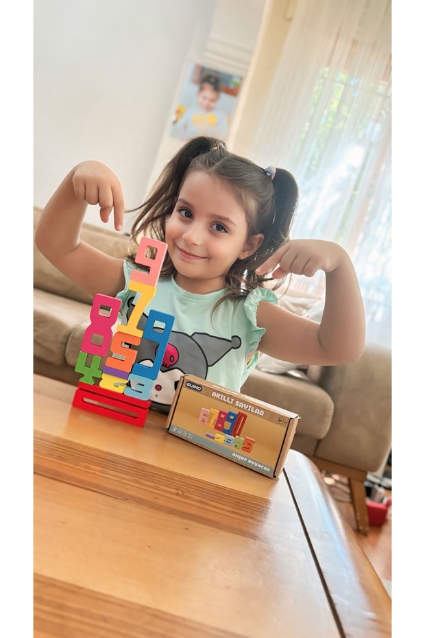 Eğitici Oyuncak Montessori Ahşap Sayı Blokları – 3 4 5 Yaş Okul Öncesi Matematik & Yapı Seti - 3