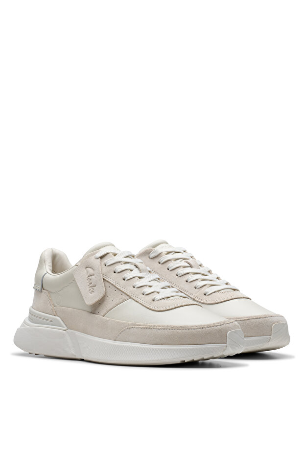 Beyaz Erkek Deri Sneaker Craft Pace - 4