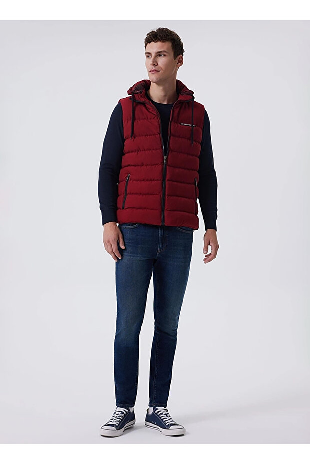 Claret Red Men's Vest 251 Lcm 235002 Caspian Bordo