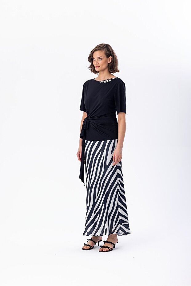 BAĞLAMALI ÖRME BLUZ 4144 - 2