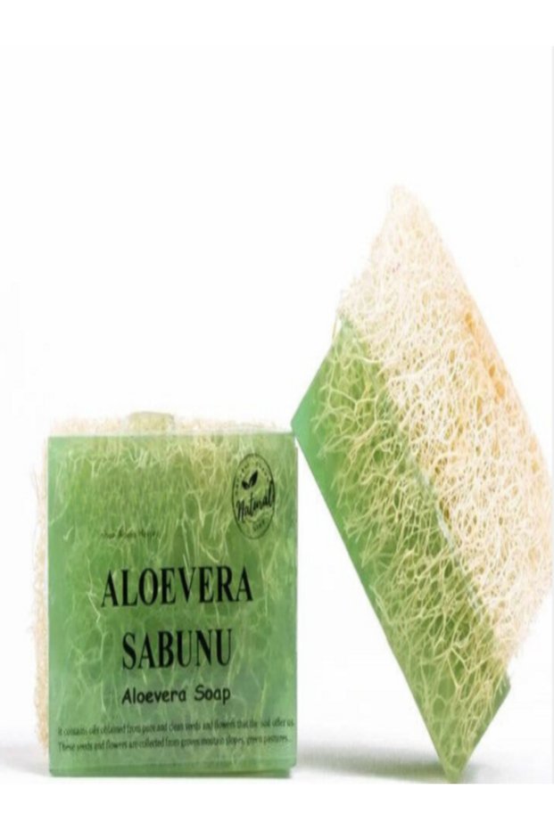 Fiber Soap Premium Handmade Natural Pumpkin Fiber Aloe Vera Soap 130gr