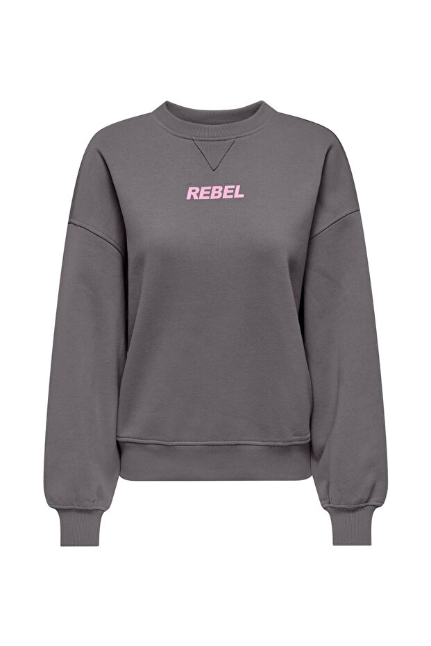 سويت شيرت نسائي من ONLSOFIA L/S WORD O-NECK