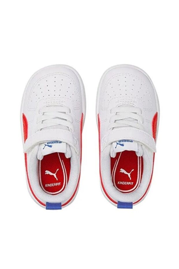 Bebek Çocuk Yürüyüş Ayakkabısı Rickie AC+ PSPuma White-High Risk Red-Dazzling Blue 3858360 - 2