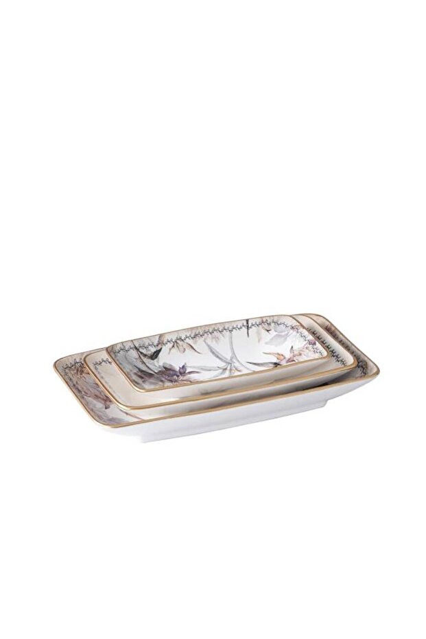 Nova 3 Parça Kayık Tabak Seti HCA-06413 - 2
