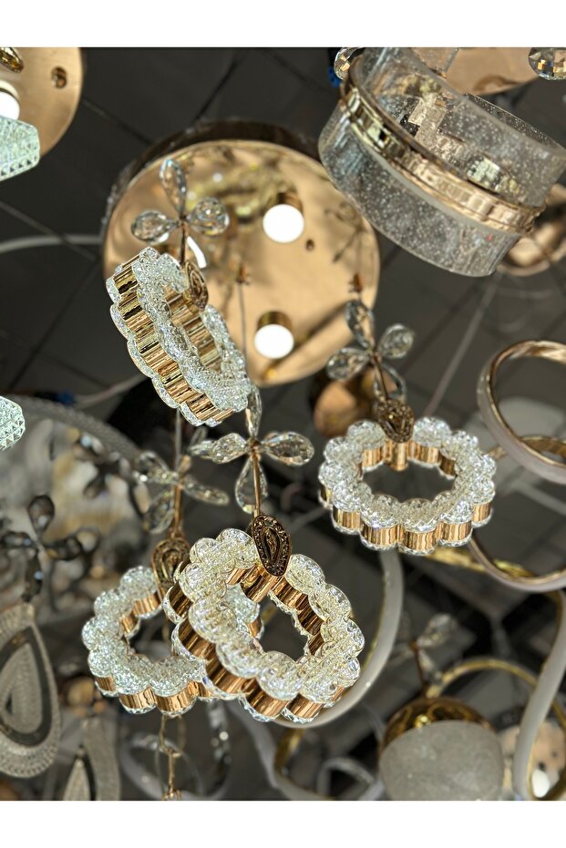 4 SARKIT PAPATYA LÜX LED AVİZE 2025 MODEL - 7