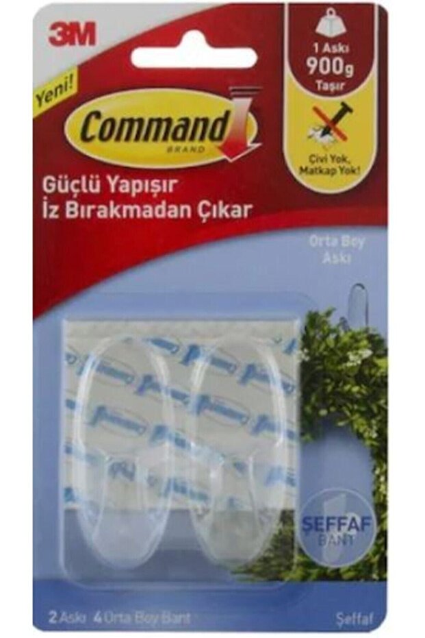 Orta Boy Şeffaf Askı (1 PAKET) - 1