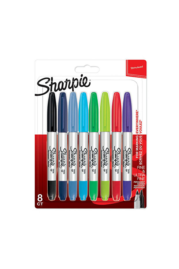 2065409 Twin Tip Permanent Markör 8 Renk - 1