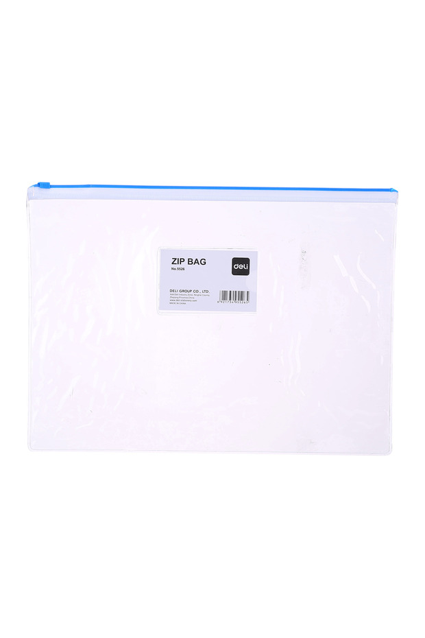 PVC Fermuarlı ve Kartvizitli A4 Dosya Şeffaf 5526 - 2