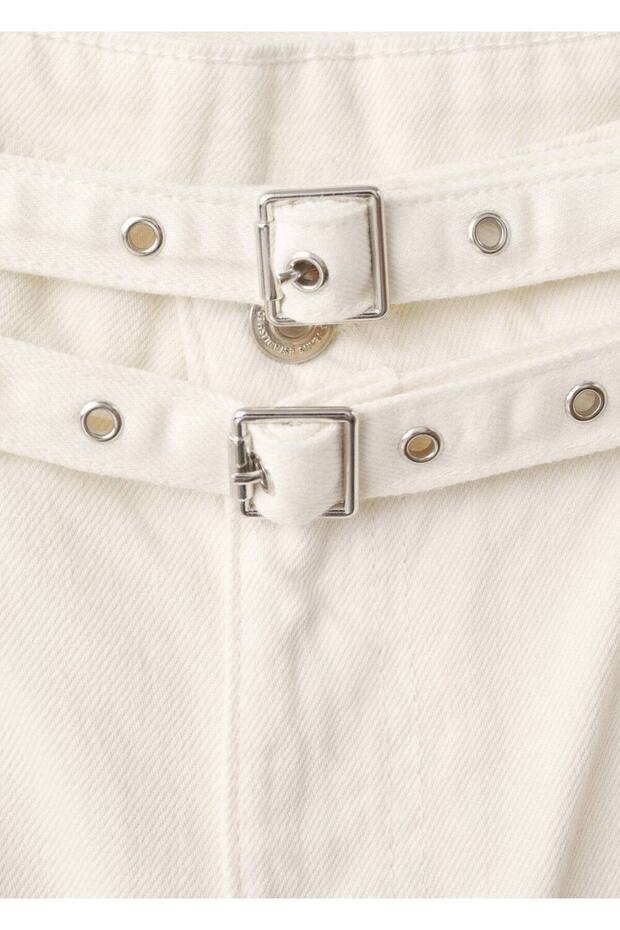 Çift kemerli barrel jean - 8