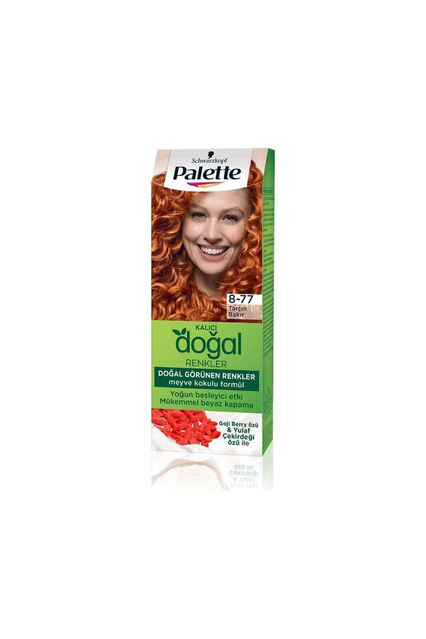Kalıcı Doğal Renkler Saç Boyası 8-77 Tarçın Bakır 50 ml - 1