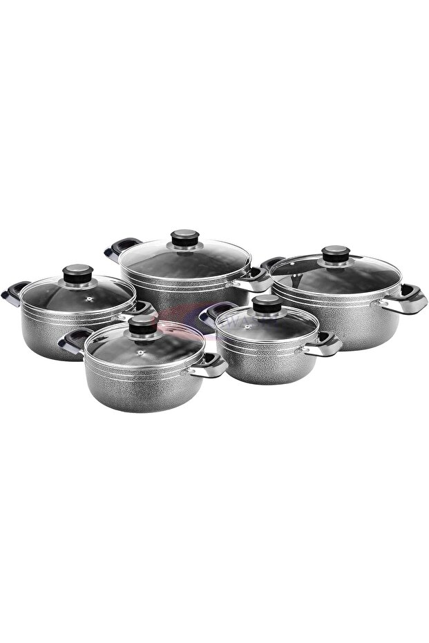 Non-Stick Cookware Set | Unbeatable Prices 5 Pieces with Glass Lids