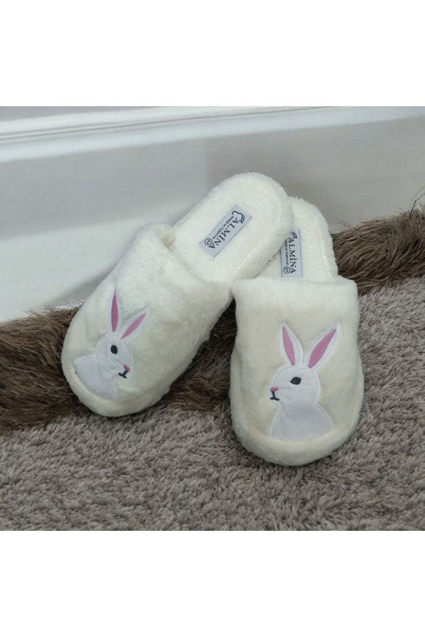 Women's Plush House Slippers Non-Slip Sole Winter Warm Cute Patterned