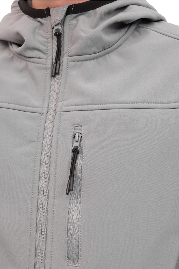 ML BASIC SOFTSHELL 5PR Gri Erkek Softshell - 4