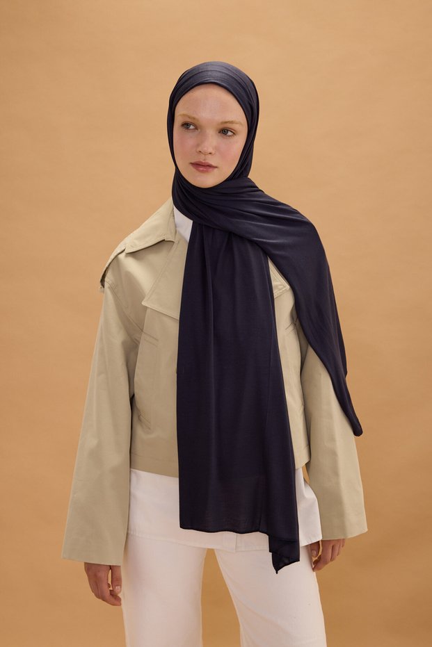 Bamboo Combed Shawl - Smoked