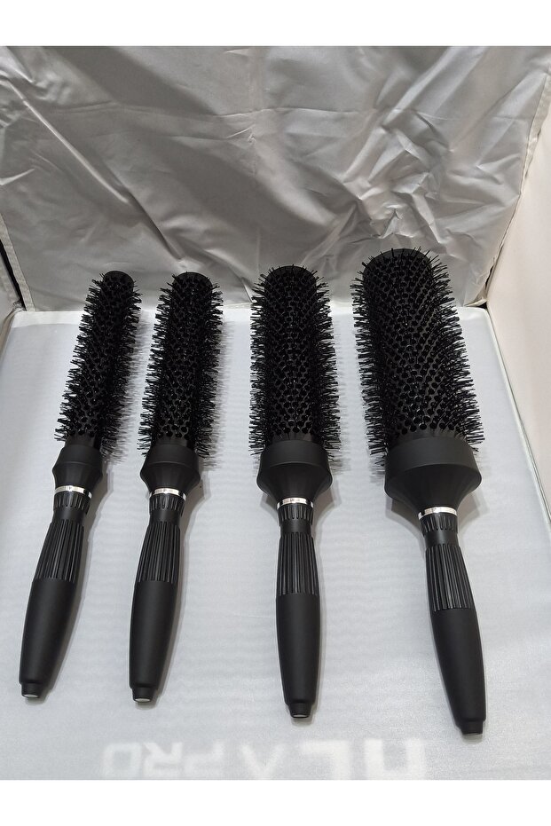 Thermal Metal Long Broken Blow Dryer Brush 25-32-43-53 Mm. 4 Pieces