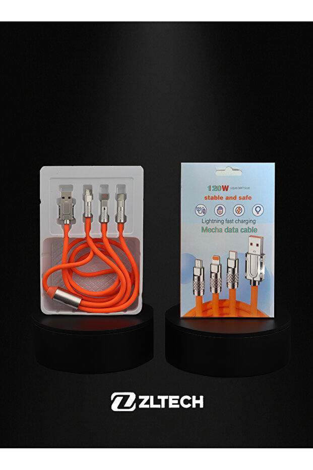 LİGHTNİNG TYPE-C MİCRO ÇOKLU USB KABLO - 2