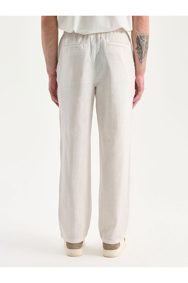 Create Your Style from Uzg Store |   Standard Fit Linen Look Men's Trousers - 4
