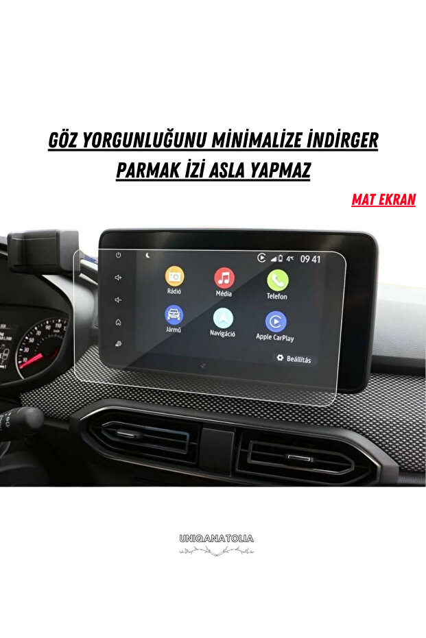 Dacia Duster 2021-2024 Navigation and Multimedia Compatible Matte Screen Protector - 2