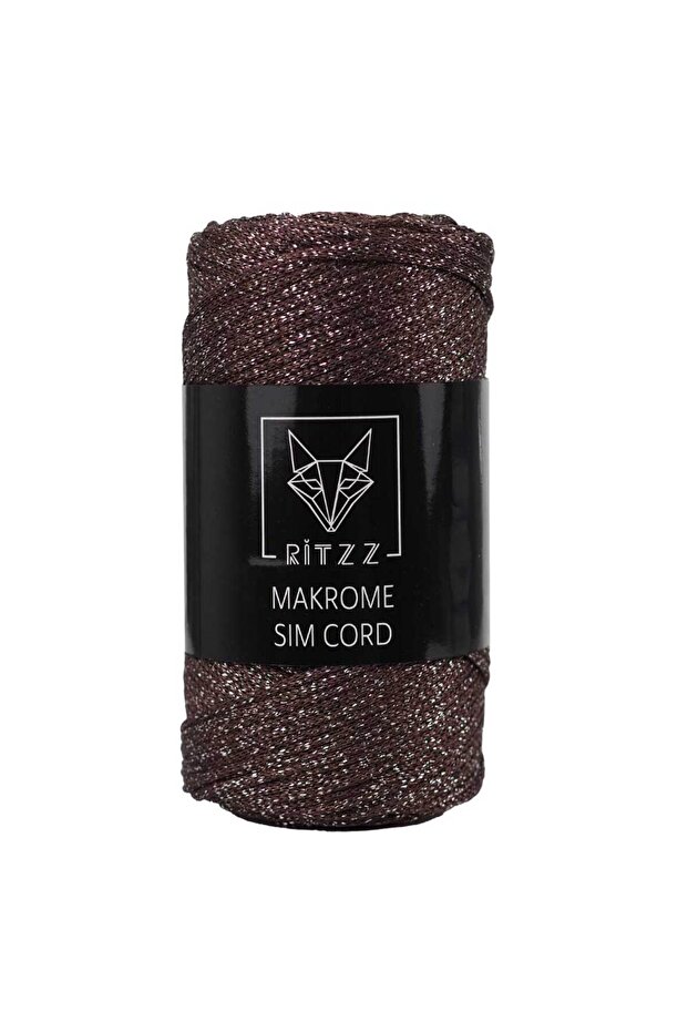 Makrome Sim Cord 2 MM B009 Kahve Gümüş - 1