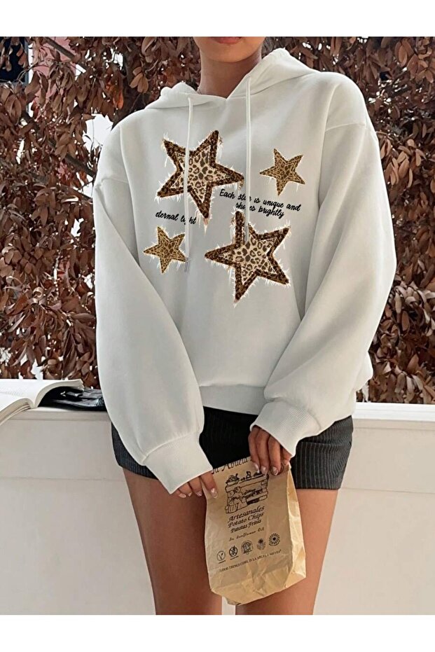 Unisex Eternal Light Printed Oversize Sweatshirt