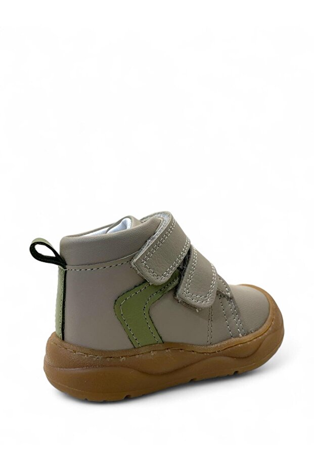 203 Ortopedik % 100 Hakiki Deri Unisex Bebek Kum İlk Adım Bot - 4