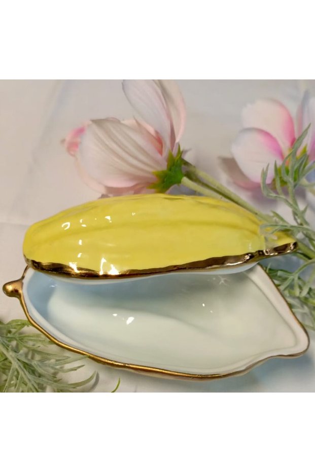 Cocoa Bean Special Series Porcelain Hand Painting Presentation Plate