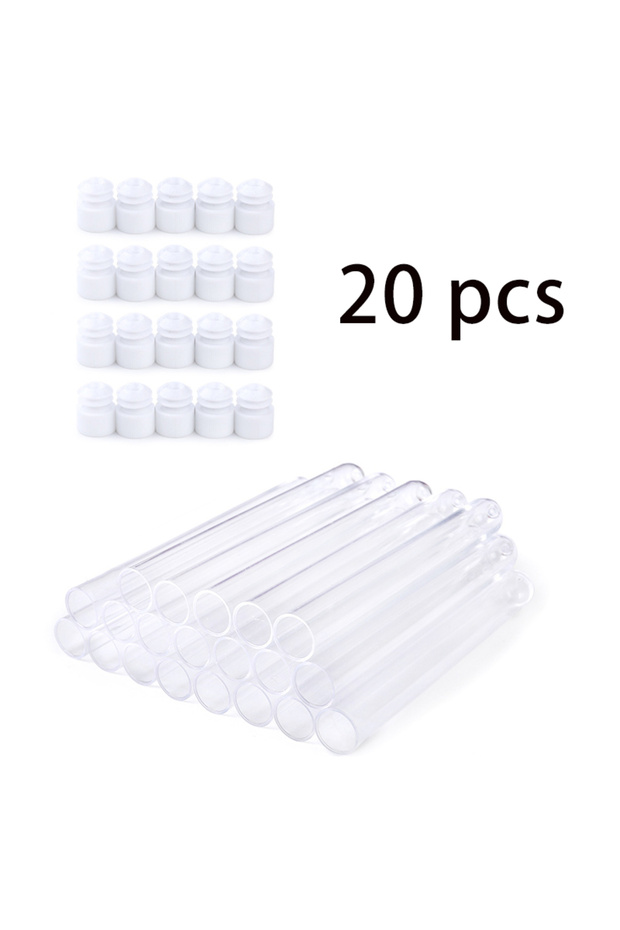 20pcs No decoration 20/100pcs Reusable Eyelash Mascara Wand Tube Eye Lashes Brush Wand Replaceable D