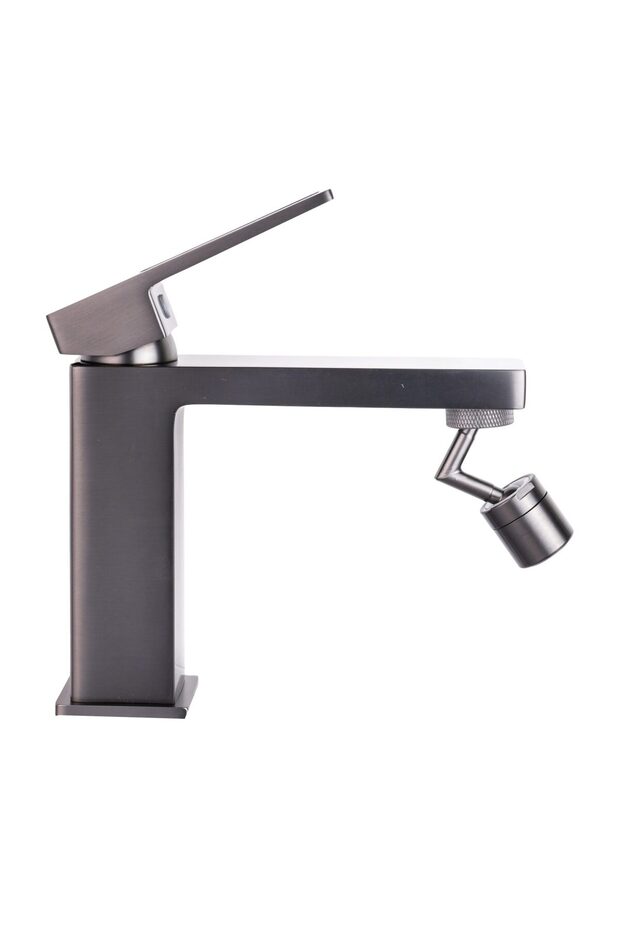 TRENDY'S bidet mixer, rectangular design, black - 2