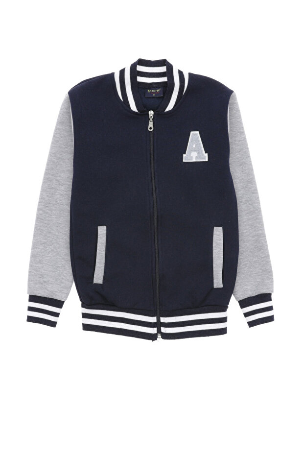 Boy's Cardigan 3 Thread Raised Knit