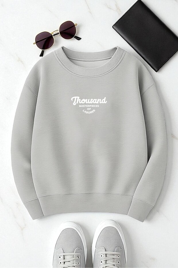 Unisex Thousand Printed Oversize Sweatshirt