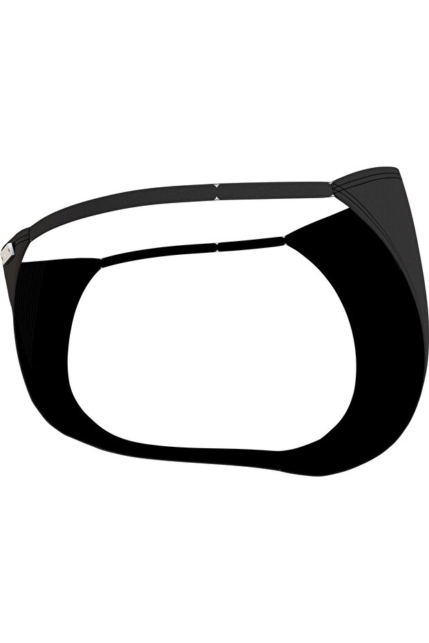 STRING SIDE TIE Kadın Siyah Bikini Altı - 3