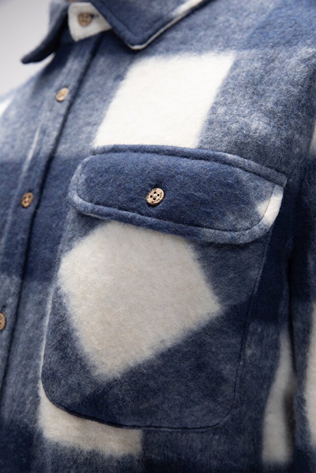 Torres Lacivert Erkek Oduncu Gömlek - 4