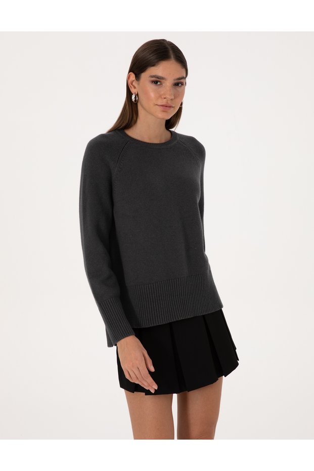 Anthracite Comfort Fit Wool Blend Sweater 50316659-Vr006