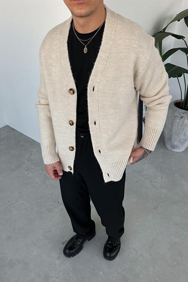 Крем Basic Soft Relaxed Hırka - 3